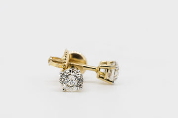 18CT GOLD DIAMOND STUD EARRINGS