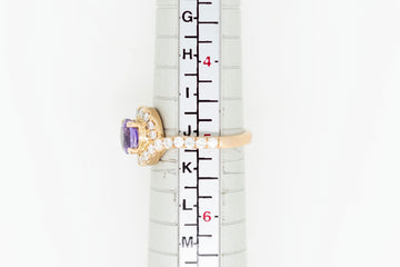 14ct Amethyst and Diamond Ring #26109