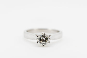 18CT WHITE GOLD DIAMOND RING #27090