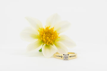 18ct Yellow Gold Diamond Ring #27392-4