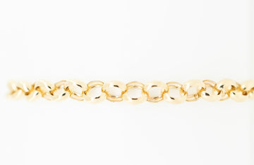 Rose gold bracelet with heart locket In 9ct gold