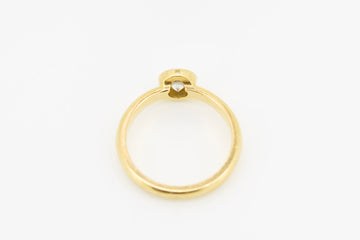 18ct Yellow Gold Cubic Zirconia Solitaire in Bezel Setting #28135-2