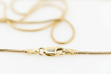 9ct Yellow Gold Snake Chain Necklace #28435