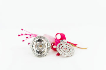 18ct White Gold BVGARI Ring and Pendant Set with Accent Diamonds #389210