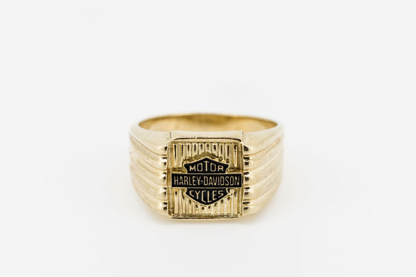 Harley davidson store ring gold