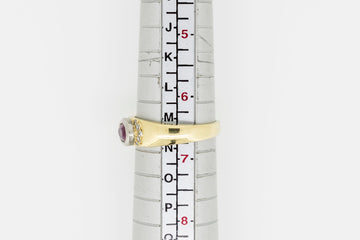 18ct Yellow Gold Ruby and Diaomonds Keve Pope Custom Made Ring #K16-2