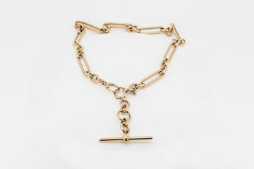 14ct ROSE GOLD ANCHCOR VINTAGE FOB CHAIN