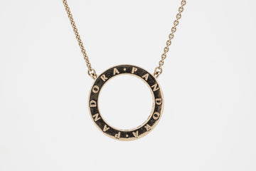 14ct Rose Gold Plate Over Silver - Pandora Pendant and Chain #PANDP