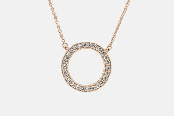 14ct Rose Gold Plate Over Silver - Pandora Pendant and Chain #PANDP