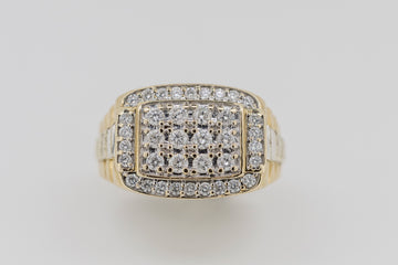 10ct Yellow Gold Diamond Ring 1.00ct TDW #1060