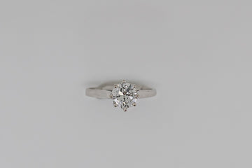 18CT WHITE GOLD RING WITH 1CT DIAMOND