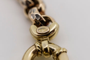 9ct gold and silver filled bracelet