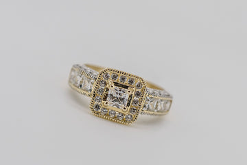 9ct solid gold Cubic zirconia ring #25880-92