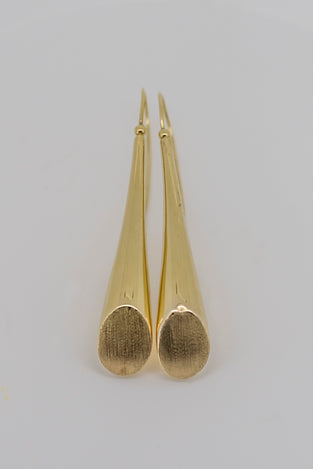 14ct gold Italian made drop earrings