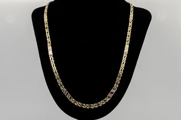 14CT GOLD NECKLACE AND BRACELET