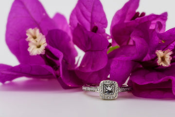 18ct White Gold .4ct Diamond Ring #A12