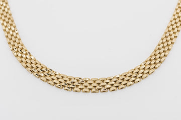 14CT SOLID GOLD NECKLACE AND BRACELET SET