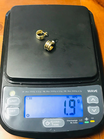 18ct gold earrings