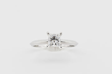 18CT WHITE GOLD AND DIAMOND WEDDING RING BY JAMES ALLAN
