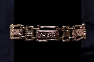 9CT GOLD GATE BRACELET