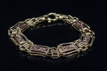 9CT GOLD GATE BRACELET