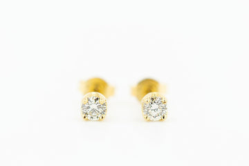 18ct gold diamond earrings