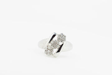 10CT White gold with cubic zirconia