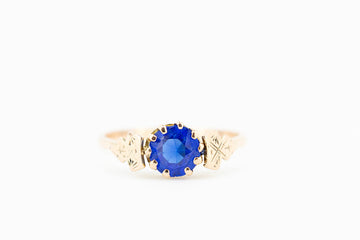 9ct gold Blue Sapphire Ring #27633