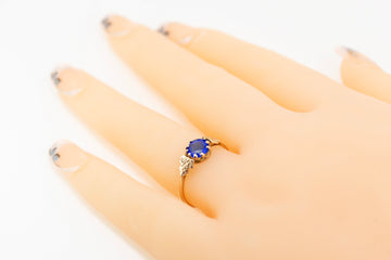 9ct gold Blue Sapphire Ring #27633