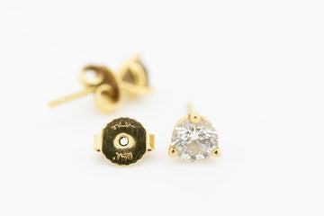 18ct gold diamond earrings