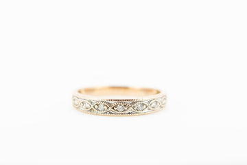 9ct gold ring with diamonds #27771