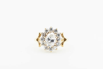 9ct gold ring with Cubic Zirconia #27776