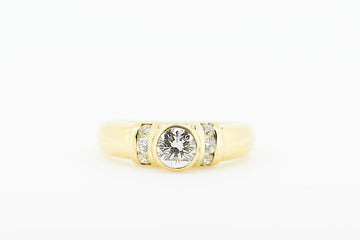 18ct Yellow Gold Diamond Ring #27892