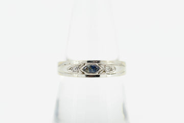 18ct White Gold & Light Blue Sapphire #28028