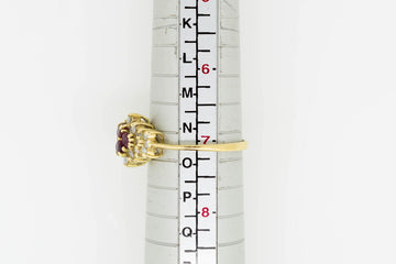 18ct Yellow Gold Ruby and Diamond Ring #28106-3