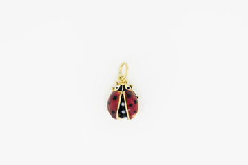 14ct Yellow Gold Lady Bug Pendant #28132-4