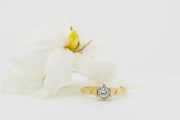 18ct Yellow Gold Solitaire Diamond in Prong Setting #28133