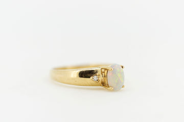 14ct Yellow Gold Opal Ring #8362