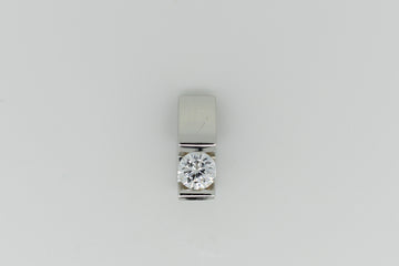 14ct White Gold and Diamond Pendant #9365