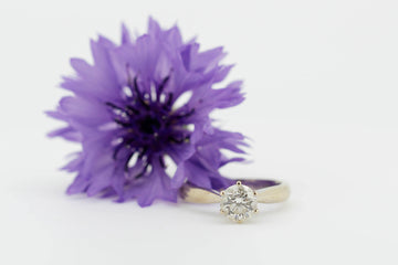 18ct Yellow Gold Solitaire Diamond Ring #DS2796