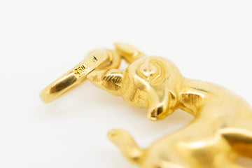 Cute Deer pendant in 18ct gold