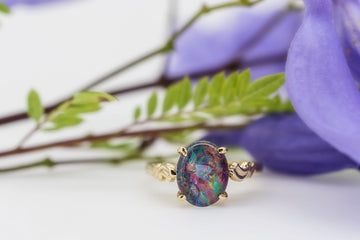 14CT GOLD OPAL RING