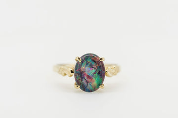 14CT GOLD OPAL RING