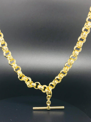 10ct Yellow Gold Necklace Belcher Chain 1191