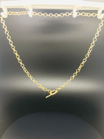 14ct Yellow Gold Necklace Round Belcher Chain 1205