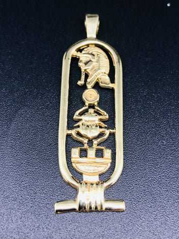 9ct Gold Custom Egyptian Pendant 1183