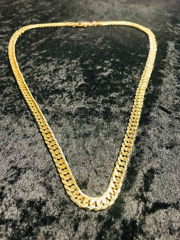 9ct solid Gold double link Chain