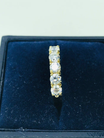 9ct Gold and ZC Ring