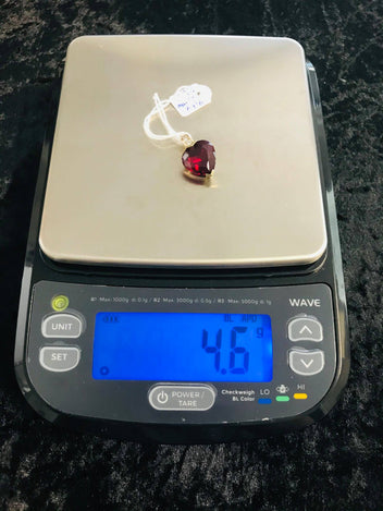 9ct Gold Synthetic Ruby Enhancer 1046