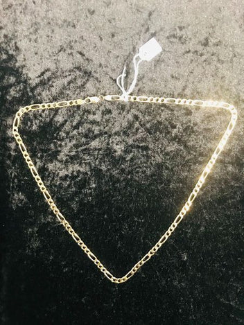 Solid 9ct Gold 3-1 Figero Chain 1079